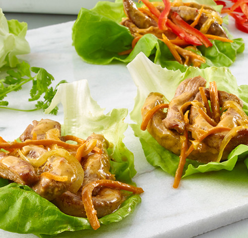 Feuilles de laitue farcies au dindon à la thaïe Olymel